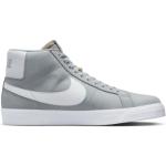 Chaussures de skate  Nike Blazer Mid grises en caoutchouc Pointure 44 look Skater pour homme en promo 