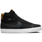 Chaussures montantes Nike Blazer Mid noires en toile Pointure 44 look streetwear pour homme en promo 