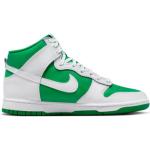Chaussures nike sportswear dunk high retro vert blanc