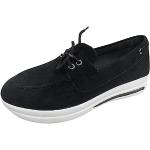 Chaussures de randonnée noires à motif licornes légères à talons compensés à lacets Pointure 39 look fashion pour femme 