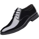 Chaussures de running noires en cuir synthétique respirantes pour pieds larges à lacets Pointure 42 look casual pour homme 