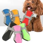 Chaussures bleues à motif chiens pour chien Taille XL 
