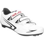 Chaussures de vélo XLC blanches en cuir synthétique réflechissantes à scratchs Pointure 44 pour homme en promo 