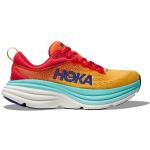 Chaussures de running Hoka Bondi rouges pour femme 