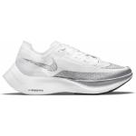 chaussures running nike zoomx vaporfly next 2 blanc argent