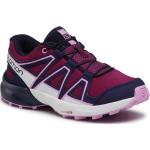 Chaussures Salomon Speedcross violettes à lacets pour femme 