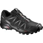 Chaussures trail Salomon Speedcross 4 noires en fil filet respirantes à lacets pour femme 