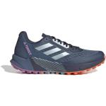 Chaussures de running adidas Terrex Agravic Flow bleu marine en fil filet légères pour femme en promo 
