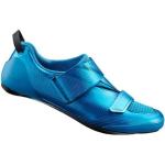 Chaussures de vélo Shimano bleues pour homme 