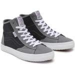 Chaussures montantes Vans grises en toile look streetwear pour homme en promo 