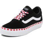 Chaussures de skate  Vans Ward noires à rayures en toile à lacets Pointure 36 look Skater pour fille 
