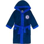 Chelsea FC Officiel - Robe de Chambre à Capuche thème Football - Polaire - Homme - Bleu Marine - S