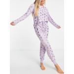 Pyjamas Chelsea Peers violets métalliques à motif ananas Taille S pour femme en promo 