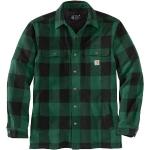 Chemises d'automne Carhartt vertes à carreaux en polyester à carreaux Taille L 