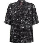 Chemise à Manches Courtes Homme Quiksilver Veinscose Stranger Things - Upside Down Static Black Large