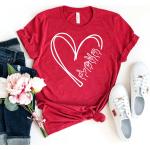 T-shirts I love pour la Saint-Valentin Taille XS pour femme 