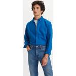 Chemises Levi's bleues à col américain Taille L classiques pour homme 