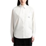 Chemises Calvin Klein Jeans blanches en coton Taille XS pour femme en promo 