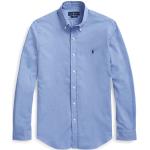 Chemises cintrées de créateur Ralph Lauren Polo Ralph Lauren bleues en popeline stretch Taille L pour homme 