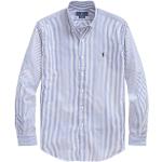 Chemises cintrées de créateur Ralph Lauren Polo Ralph Lauren blanches à rayures en popeline stretch Taille XXL pour homme 