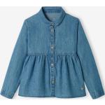 Chemises en jean Vertbaudet bleues en coton Taille 10 ans pour fille en promo de la boutique en ligne Vertbaudet.fr 