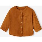 Chemises Vertbaudet marron caramel en coton à col mao Taille 18 mois pour bébé de la boutique en ligne Vertbaudet.fr 