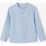 Chemises Vertbaudet bleu ciel à col mao Taille 3 ans pour garçon de la boutique en ligne Vertbaudet.fr 