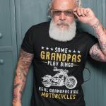 Tops pour la fête des pères en coton à motif moto à manches courtes classiques pour femme 