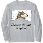 Chemises de nuit manches longues grises à motif loups classiques pour fille de la boutique en ligne Amazon.fr 
