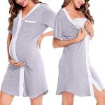 Chemises de nuit de grossesse grises Taille XL look fashion pour femme 