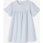 Chemises de nuit courtes Vertbaudet bleues à rayures en coton Taille 4 ans rétro pour fille de la boutique en ligne Vertbaudet.fr 