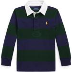Polos de rugby de créateur Ralph Lauren Polo Ralph Lauren verts à rayures en jersey enfant 