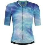 Maillots de cyclisme Rogelli bleus à motif tie-dye Taille XXS look fashion pour femme 