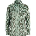 Chemises de créateur Ralph Lauren à effet serpent en satin à motif serpents Taille XS pour femme 