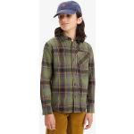 Chemises western Levi's vertes à carreaux en flanelle enfant classiques 