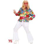 Déguisements des années 70 à motif fleurs Taille XL look hippie pour homme 