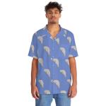 Chemises hawaiennes blanches en polyester Taille M look casual pour homme 