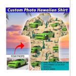 Chemises hawaiennes à motif voitures pour homme 