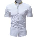 T-shirts de sport blancs à manches courtes à col rond Taille L look casual pour homme 