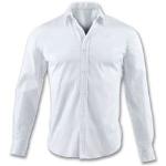 Chemises Joma Pasarela blanches à logo col italien à manches longues Taille XXL pour homme en promo 