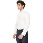 Chemises unies Karl Lagerfeld blanches en popeline à manches longues Taille XS pour homme 