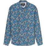 Chemises fashion bleues à fleurs à motif fleurs look sportif pour homme 