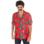 Chemises hawaiennes rouges Taille XL look fashion pour homme 