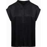 Chemises de créateur Armani Exchange noires en viscose à manches courtes à manches courtes Taille M pour femme en promo 