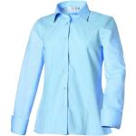 Chemises Robur bleus clairs à manches longues stretch à manches longues Taille 3 XL look fashion pour femme 