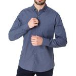 Chemises TBS bleu marine à manches longues look fashion pour homme 