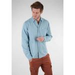 Chemises unies Deeluxe bleus clairs Taille 3 XL look casual pour homme en promo 