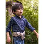 Chemises Vertbaudet bleues en coton à motif hiboux style bohème pour garçon en promo de la boutique en ligne Vertbaudet.fr 