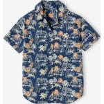 Chemises hawaiennes Vertbaudet bleues en coton Taille 4 ans pour garçon en promo de la boutique en ligne Vertbaudet.fr 