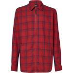 Chemises Oakley rouges en coton look fashion pour homme 